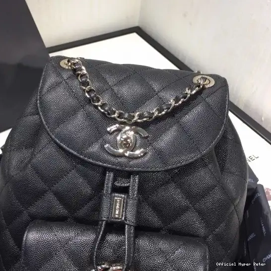 Hyper Peter BACKPACK CHANEL CAVIAR IN HARDWARE WITH GOLD 0612